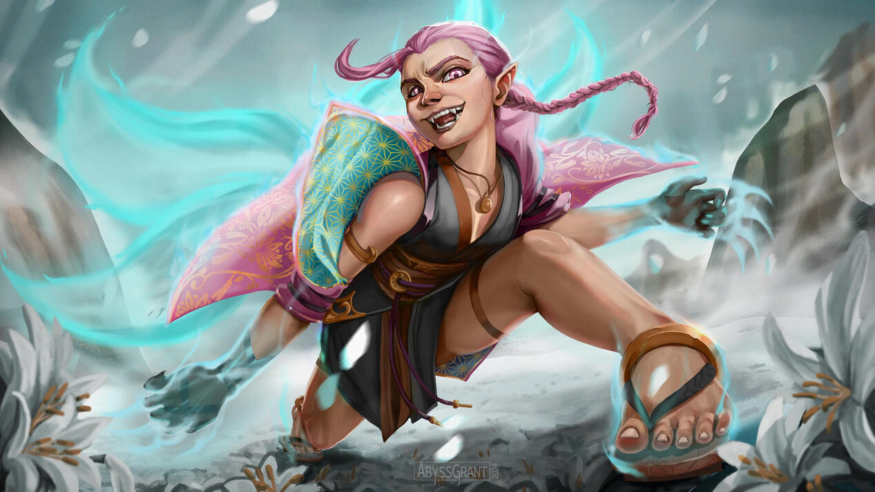 2024 Commission Fox monk Splash Art 2024 Commission Fox monk Splash Art